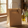 Sacola Papel Kraft Garrafa Vinho Presente