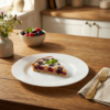 Prato Sobremesa Opalina Menu Branco 19cm Nadir Figueiredo
