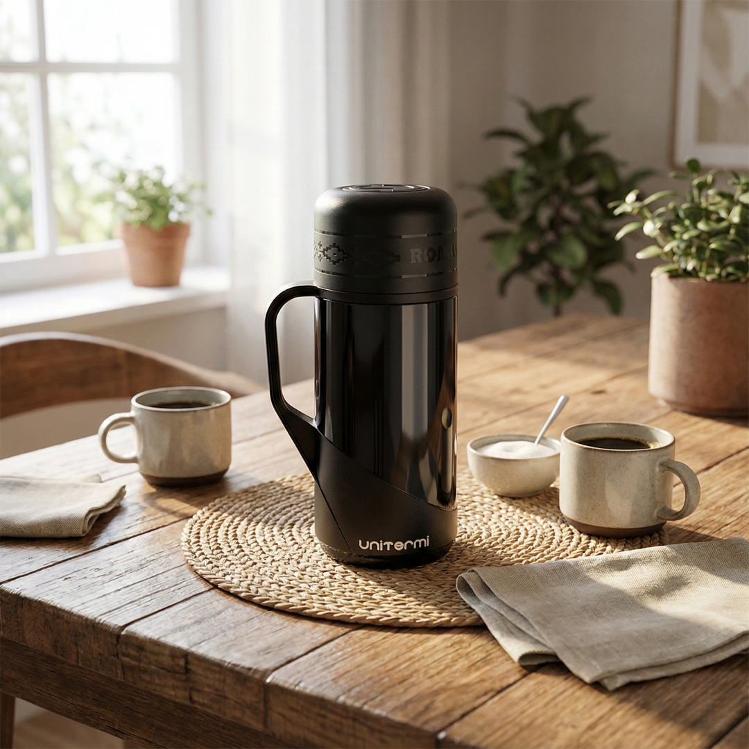 garrafa térmica 1 litro preta