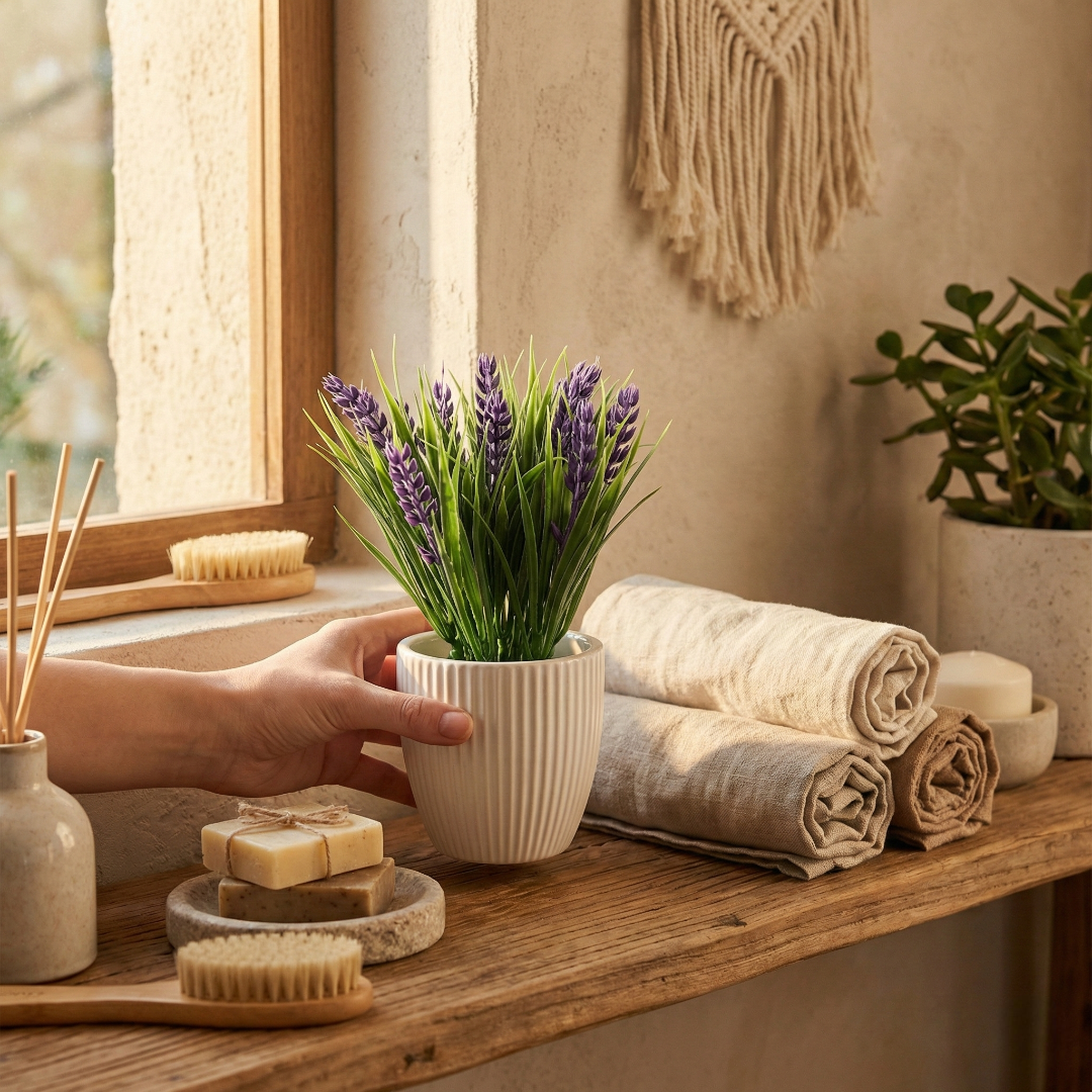 vaso planta artificial grande Decorativo