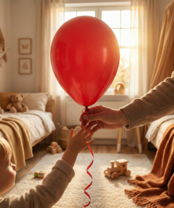 balão vermelho 9 polegadas