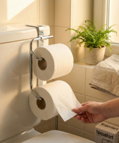 Suporte Papel Higiênico Duplo para Caixa Acoplada