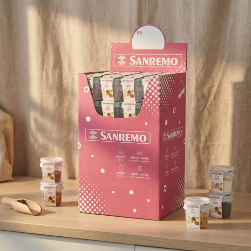 Pote Plástico Retangular Transparente Alimentos Sanremo