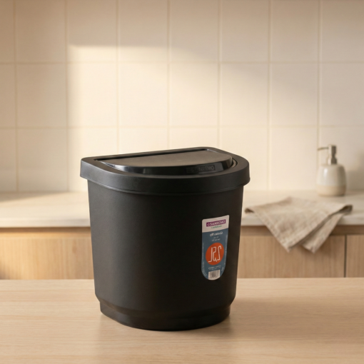 Lixeira Pia Sanremo Flip 2,5 Litros Basculante Preta