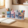 Porta Canetas Stitch Plasútil com Bandeja 4 Peças