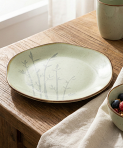 Prato de sobremesa bambu