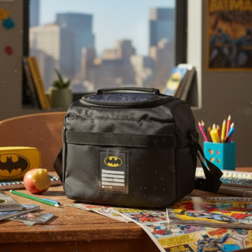 Lancheira Escolar Infantil Batman com Isolamento Térmico Maxlog