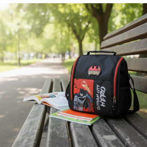 Lancheira Escolar Infantil Batman com Isolamento Térmico Maxlog