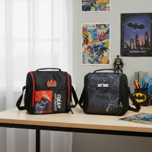Lancheira Escolar Infantil Batman com Isolamento Térmico Maxlog