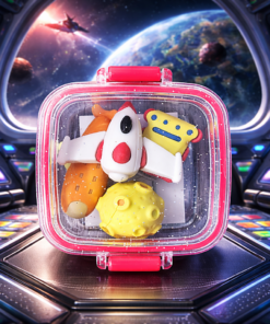 Borracha Escolar Marmitinha Colorida Brinquedo