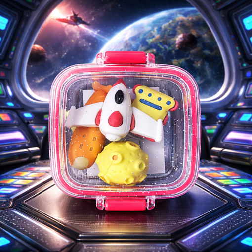 Borracha Escolar Marmitinha Colorida Brinquedo