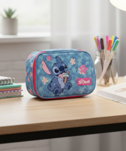 Estojo Stitch Box Disney Organizador Escolar