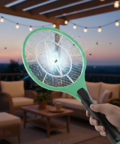Raquete Elétrica Mata Mosquito Eficaz Contra Insetos