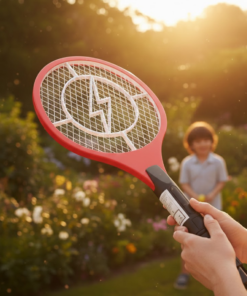 Raquete Elétrica Mata Mosquito Eficaz Contra Insetos