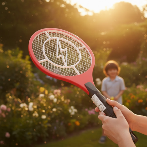 Raquete Elétrica Mata Mosquito Eficaz Contra Insetos
