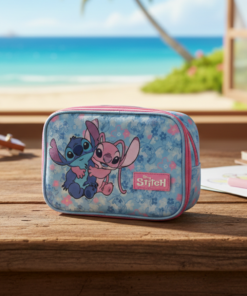 Estojo Stitch Box Disney Organizador Escolar