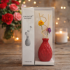 Vaso difusor de cerâmica com varetas decoradas