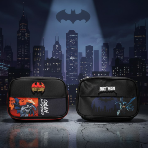 Estojo Escolar Batman Box Organizador com Divisórias Maxlog