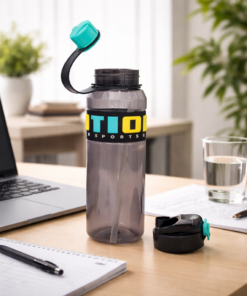 Garrafa Sport 1,5L com Canudo Ideal para Academia e Esporte