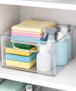 Organizador Multiuso Transparente Freebox Crystal 20x12x27 Niquelart