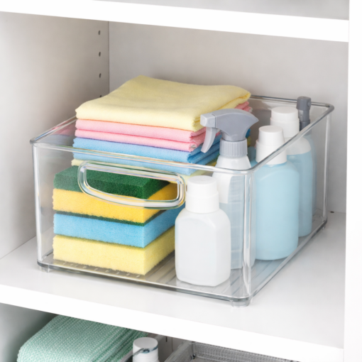 Organizador Multiuso Transparente Freebox Crystal 20x12x27 Niquelart