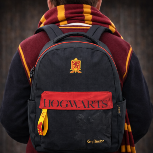 Mochila Harry Potter Grifinória Escolar Luxcel
