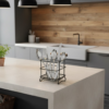 Porta Talheres Preto para Cozinha Eco Design Funcional Arthi