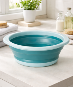 Balde Retrátil de Plástico Multiuso para Limpeza