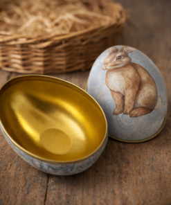 Ovo Decorativo de Páscoa Metal Estampado