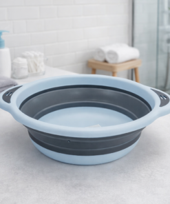 Balde Retrátil de Plástico Multiuso para Limpeza