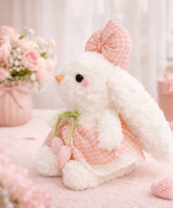 Coelha de Páscoa Pelúcia Decorativa Infantil