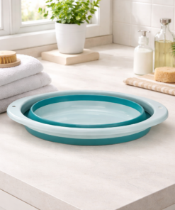 Balde Retrátil de Plástico Multiuso para Limpeza