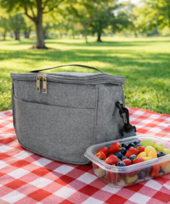 Kit Bolsa Térmica com 120 Potes Descartáveis 500ml