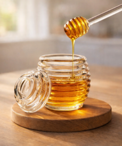 Meleira Colmeia Transparente em Acrílico com Tampa