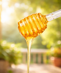 Meleira Colmeia Transparente em Acrílico com Tampa