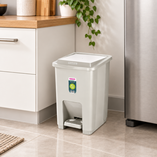 Lixeira Plástica com Pedal 15L Sanremo para Cozinha