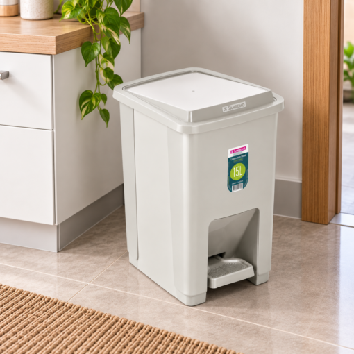 Lixeira Plástica com Pedal 15L Sanremo para Cozinha