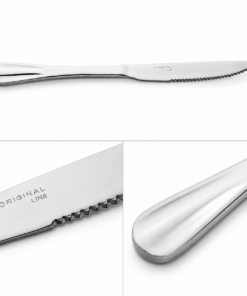 Faca de Churrasco Inox Euro Mesa Serrilhada Original Line