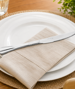 Faca de Churrasco Inox Euro Mesa Serrilhada Original Line