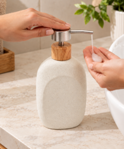 Porta Sabonete Líquido de Cerâmica Granilite Bath Lyor