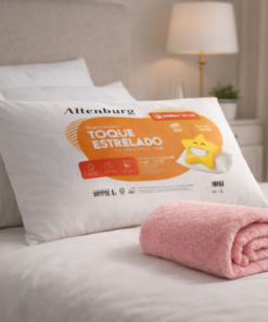 Kit Travesseiro Toque Estrelado com manta Celta Estampada casal 180x200cm