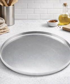 Forma de Pizza 35cm Redonda Assadeira Grande para Forno a Lenha ou Doméstico