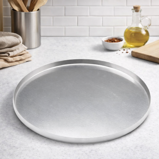 Forma de Pizza 35cm Redonda Assadeira Grande para Forno a Lenha ou Doméstico