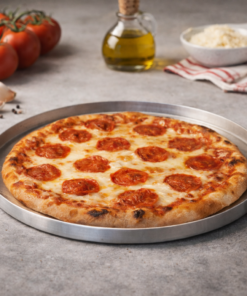 Forma de Pizza 35cm Redonda Assadeira Grande para Forno a Lenha ou Doméstico