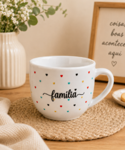 Xícara Chá Paris 170ml Decorada Avulsa Porcelana