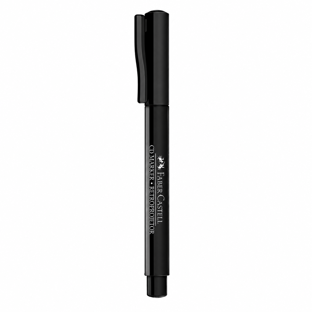 Marcador Permanente para CD DVD Preto Faber-Castell
