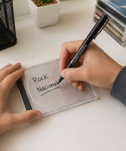 Marcador Permanente para CD DVD Preto Faber-Castell