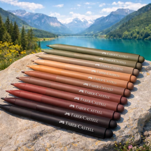 Canetinha Vai e Vem Tons de Pele Faber Castell Lavável Ideal Para Escola e Artes