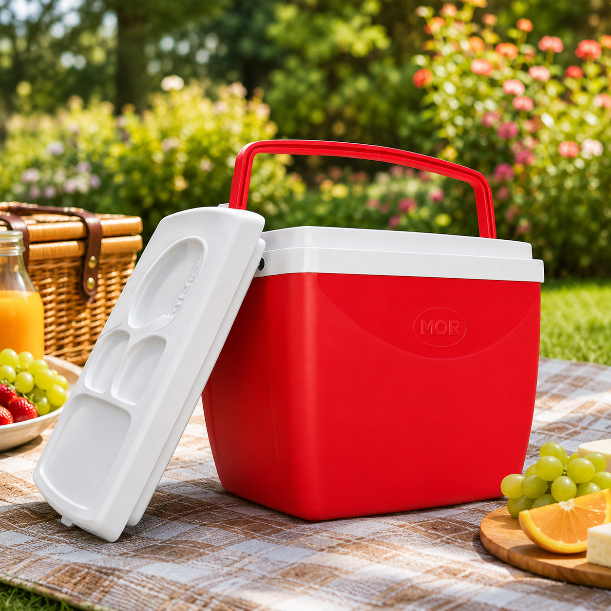 Caixa Térmica Mor 34L Vermelha para Bebidas e Alimentos