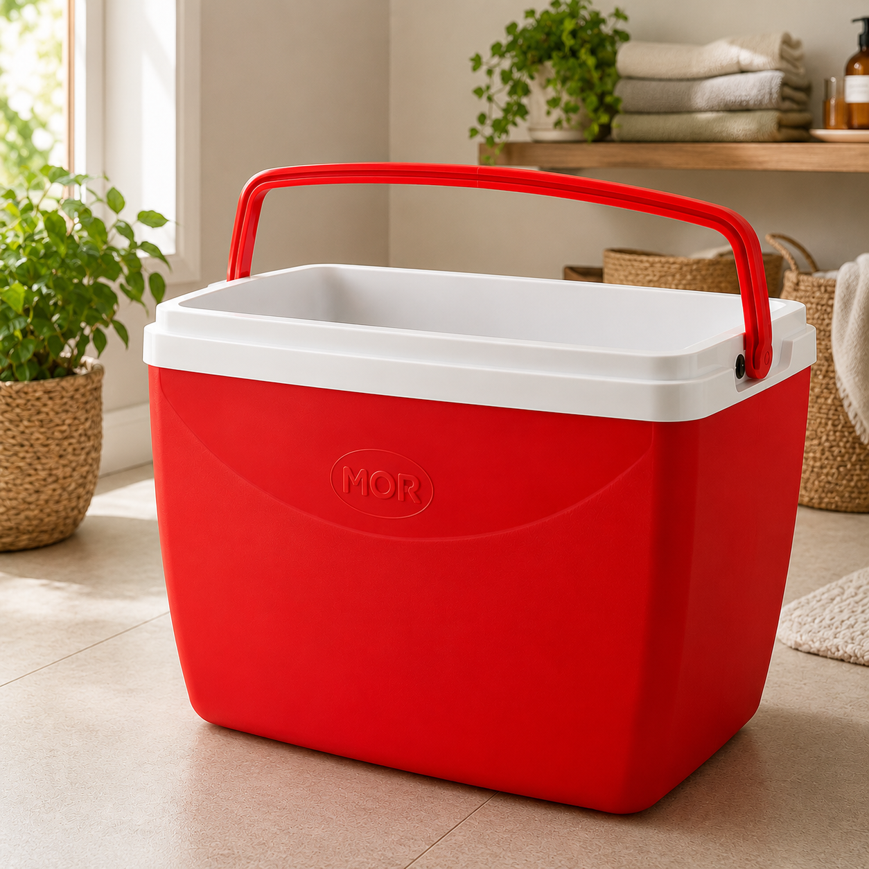 Caixa Térmica Mor 34L Vermelha para Bebidas e Alimentos